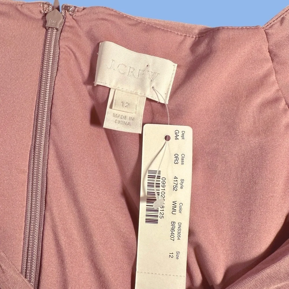 NWT J. Crew ‘Matilda’ Wedding / Bridesmaid Dress in “Wild Mushroom” Size 12